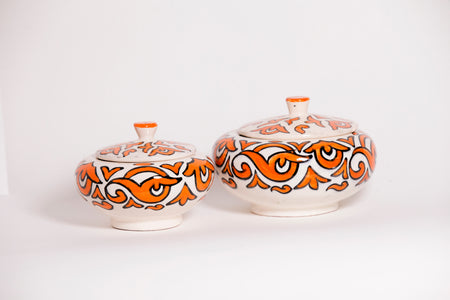 Orange Serving Pot set