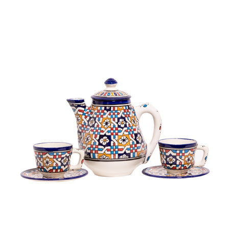 Ceramic Tea Set with Cups