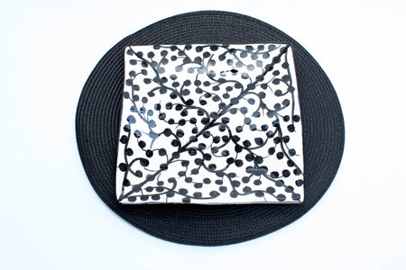 Hand Painted Square Moroccan Dinner Plates