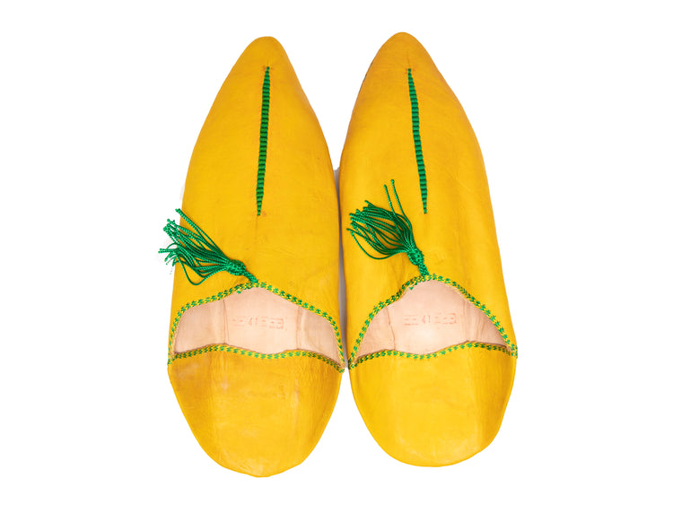 Yellow Moroccan Babouche Slipper