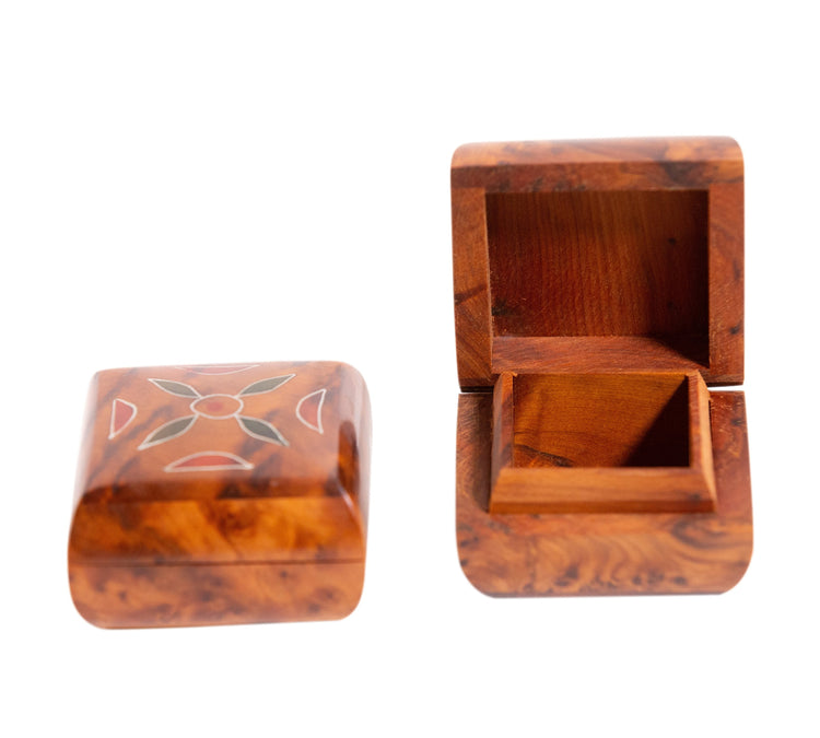 Handcrafted Moroccan Thuya Wood Ring boxes (2)